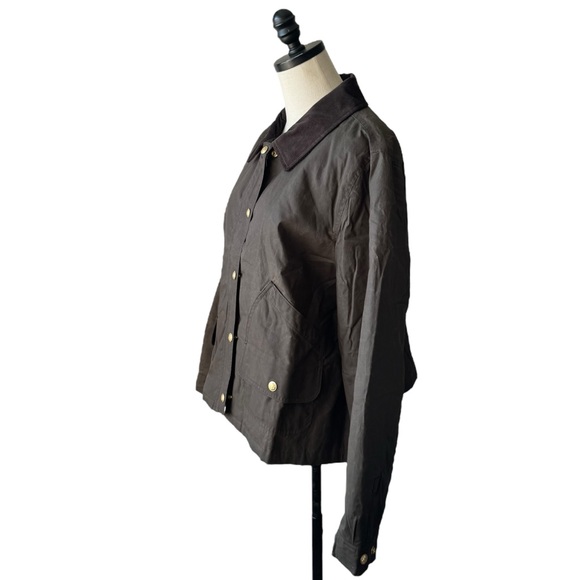 J Crew Short Barn Jacket in Mossy Brown | XL NWT - Picture 6 of 15